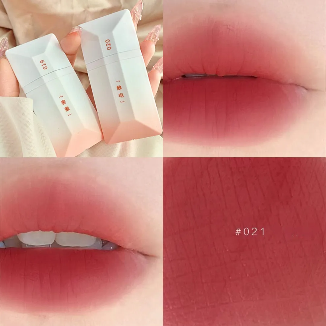 4 Colors Girl's Velvet Matte Lipstick Blush Waterproof Long Lasting Sexy Lipgloss Non-Stick Cup Makeup Lip Tint Cosmetic Makeup