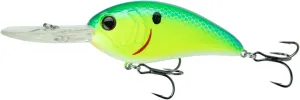 6th Sense Crush Deep Diving Crankbait  Premium Deep Water Fishing Lure with 3D Detailing, Sharp Black Nickel Hooks & Deflecting Lip Geometry (Blue-Treuse Shad, 400DD (1.30oz.))