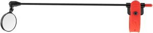 Bicycle Helmets Mirror Bike Helmet Mirror Convex Mirror Left, Right Side (For Helmet with holes on both sides) (red)