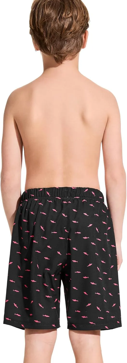 Boys Swim Trunks Toddler Swim Shorts Quick Dry Comfort Bathing Suit Sun Protection Swimwear with Pockets 2-16 Years