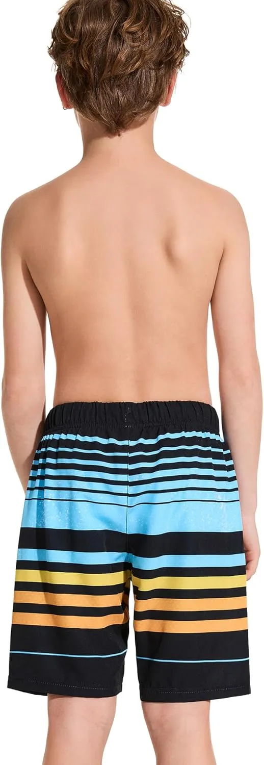 Boys Swim Trunks Toddler Swim Shorts Quick Dry Comfort Bathing Suit Sun Protection Swimwear with Pockets 2-16 Years