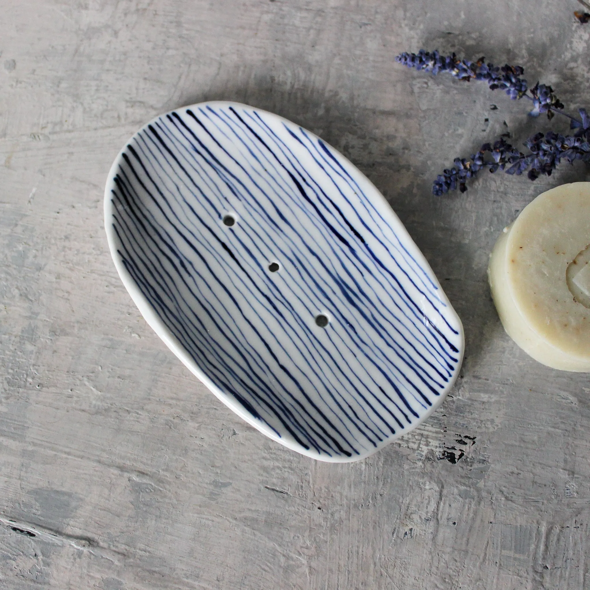 Ceramic Soap Dishes Painted Pattern