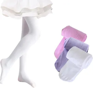 Ehdching Toddler Girls Ballet Dance Tights Little Kids Ultra Soft Footed Leggings Stockings Pantyhose