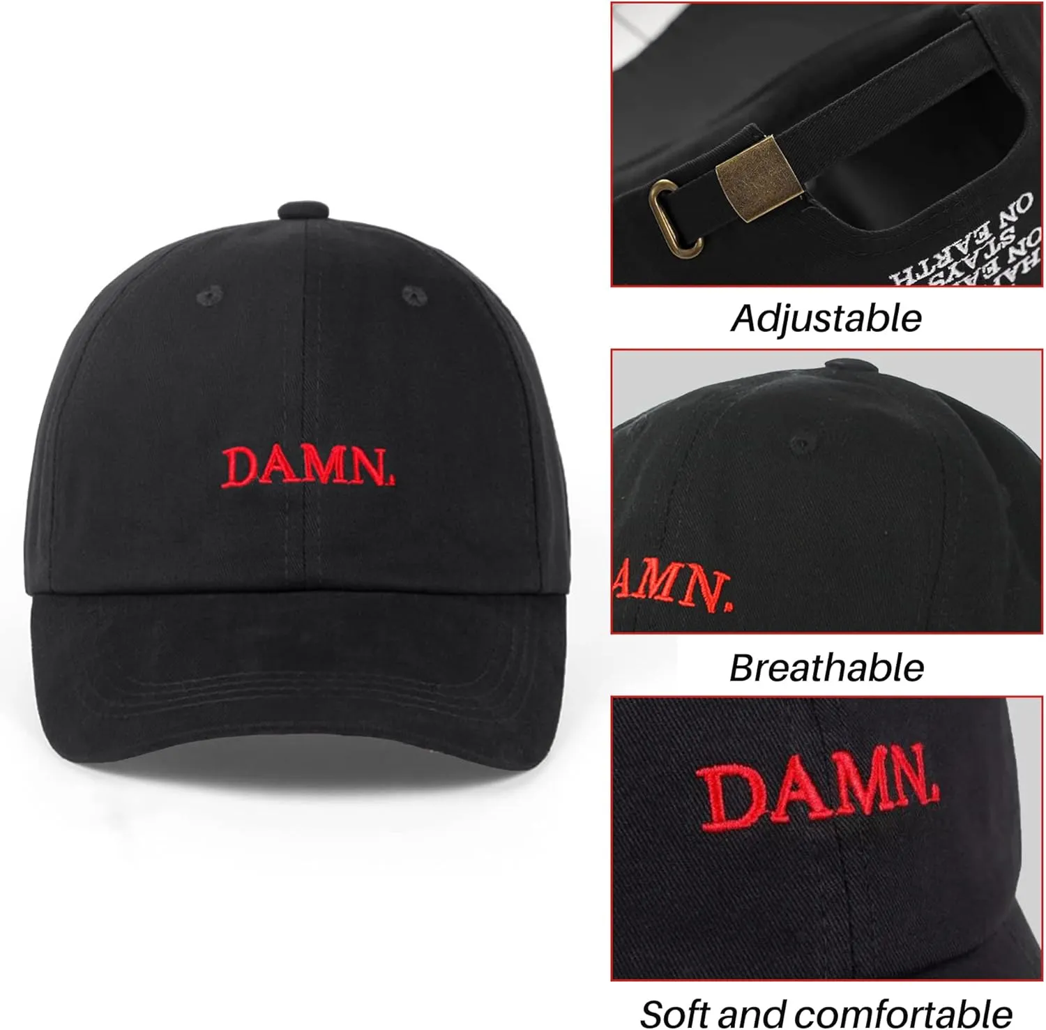 Embroidered Dad Hat Adjustable Snapback Baseball Cap