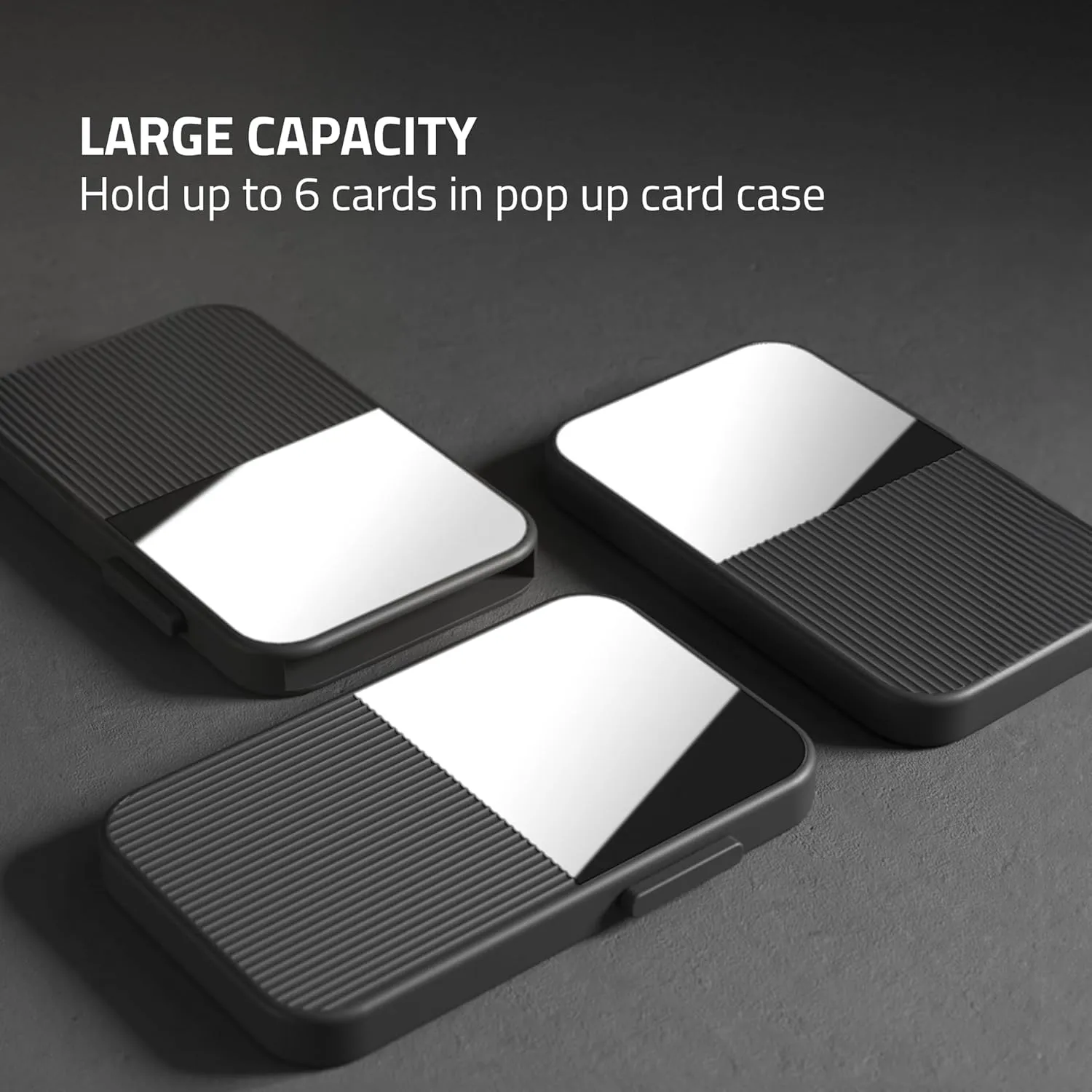 Fidelo Slim Wallet for Men  RFID Blocking Minimalist Credit Card Holder with Sliding Pop-Up Design, Front Pocket Wallet