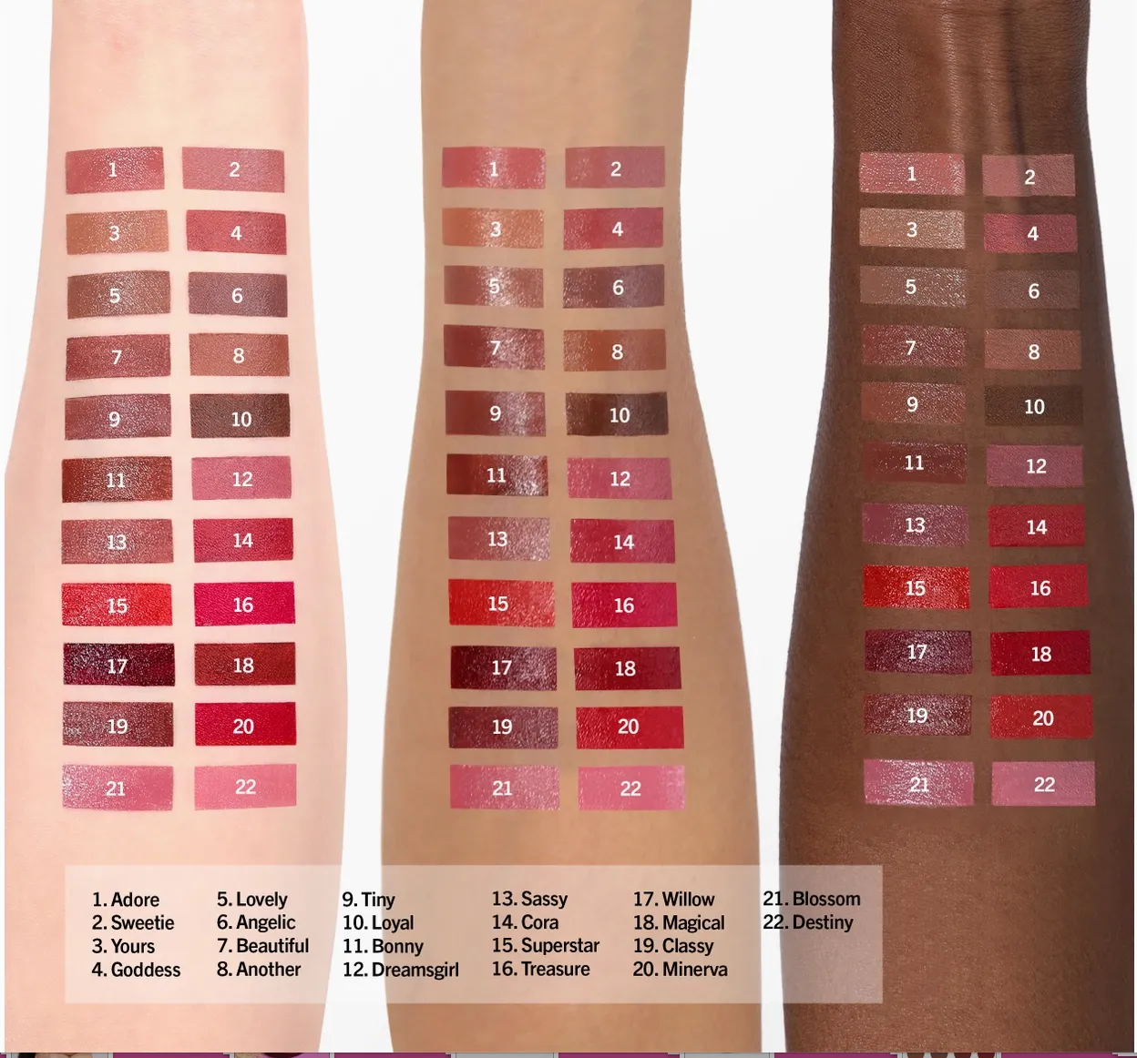 GODDESS LIPSTICK (8 SHADES)