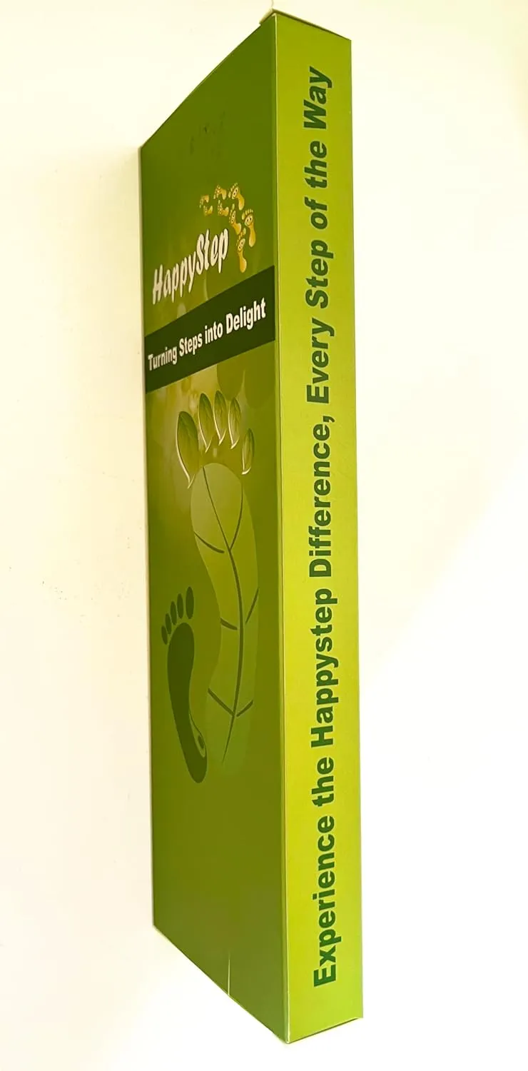 Happystep Memory Foam Insoles with Arch Support, Cushioning, and Shock Absorption - Relieve Plantar Fasciitis and Foot Pain, Comfort Everyday Shoe Insoles for Men & Women