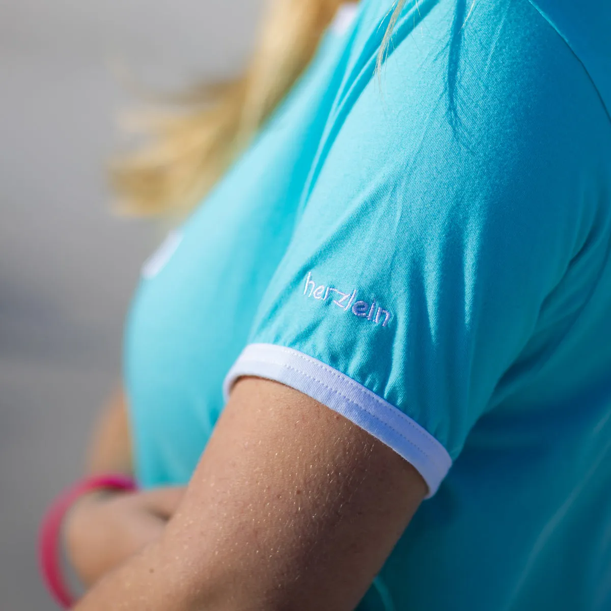 Herzlein® T-Shirt "Strand" in Türkis