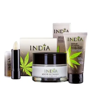 INDIA COSMETICS MINI SET Cream, serum, lipstick