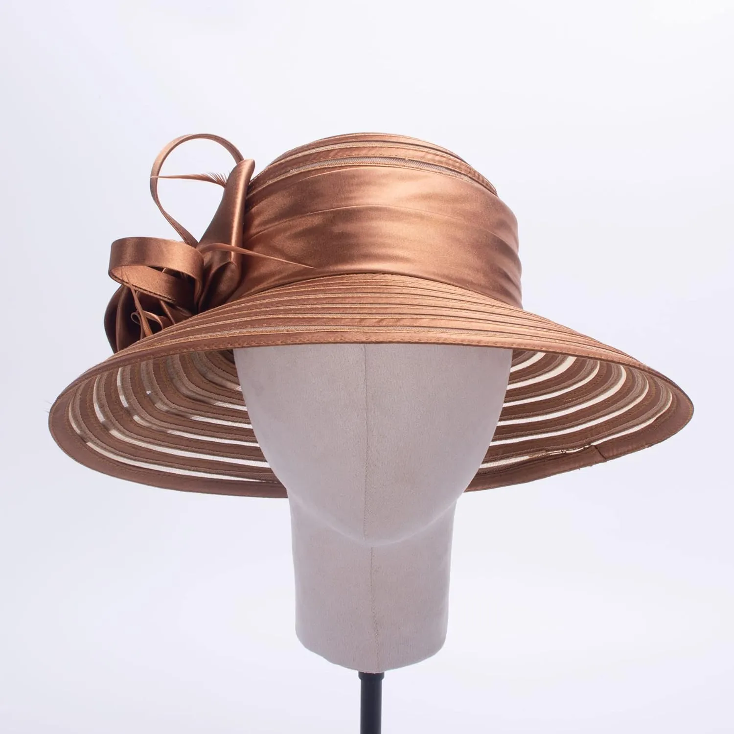 Lawliet Womens Satin Ribbon Church Wedding Sun Wedding Occasion Hat A214