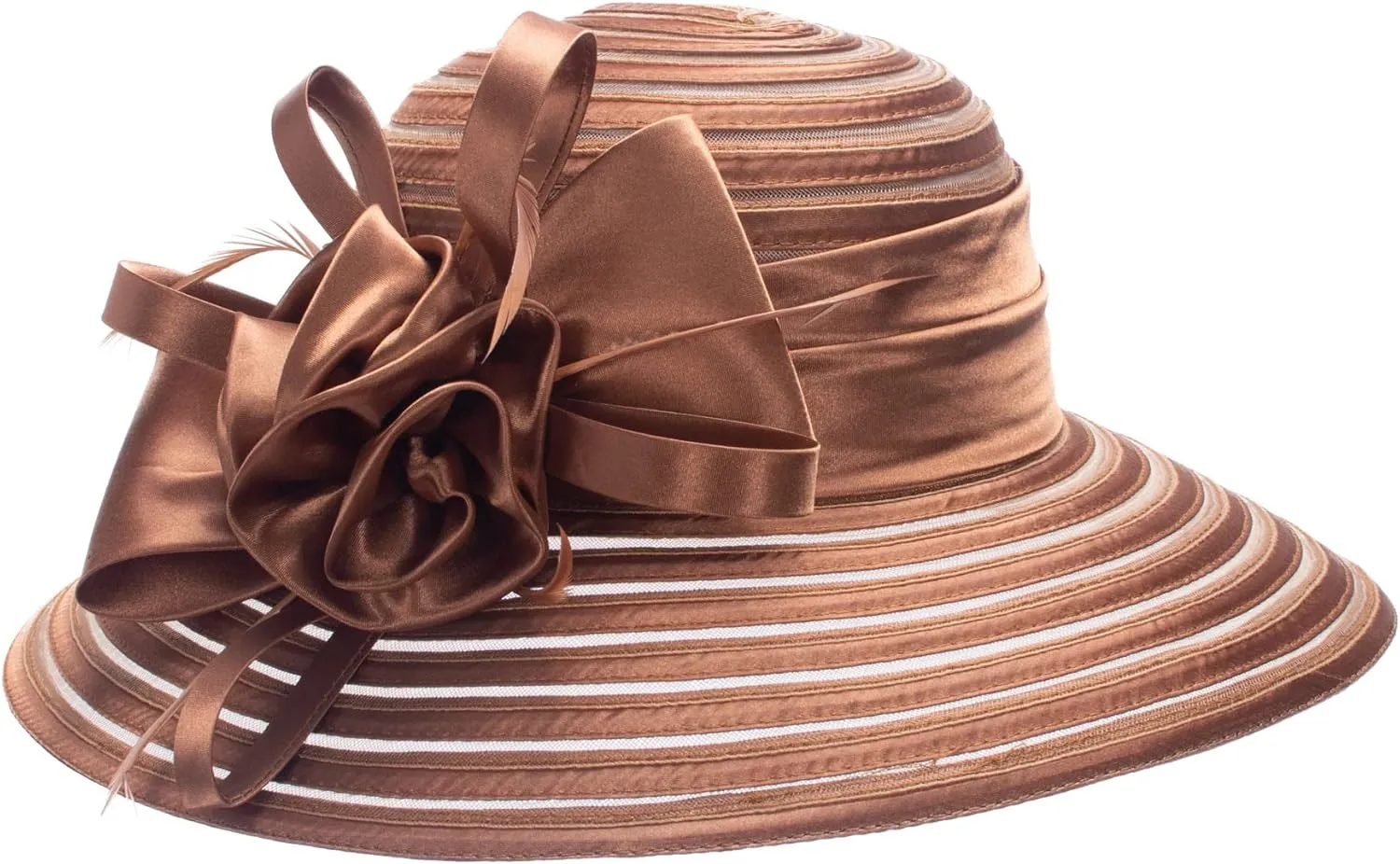 Lawliet Womens Satin Ribbon Church Wedding Sun Wedding Occasion Hat A214