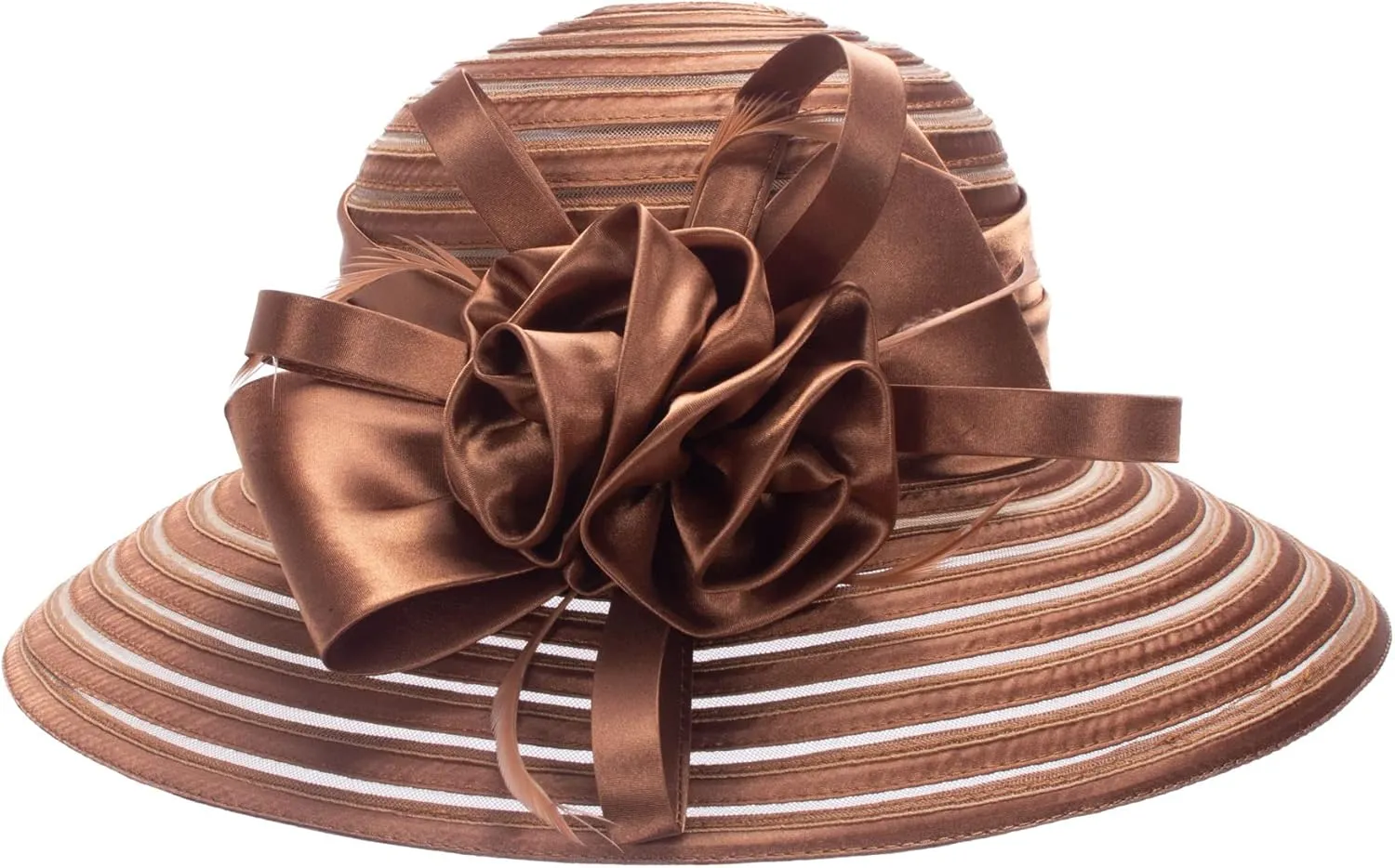 Lawliet Womens Satin Ribbon Church Wedding Sun Wedding Occasion Hat A214