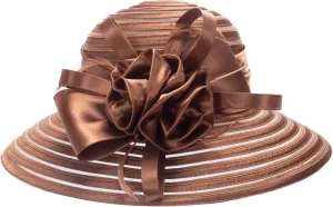 Lawliet Womens Satin Ribbon Church Wedding Sun Wedding Occasion Hat A214
