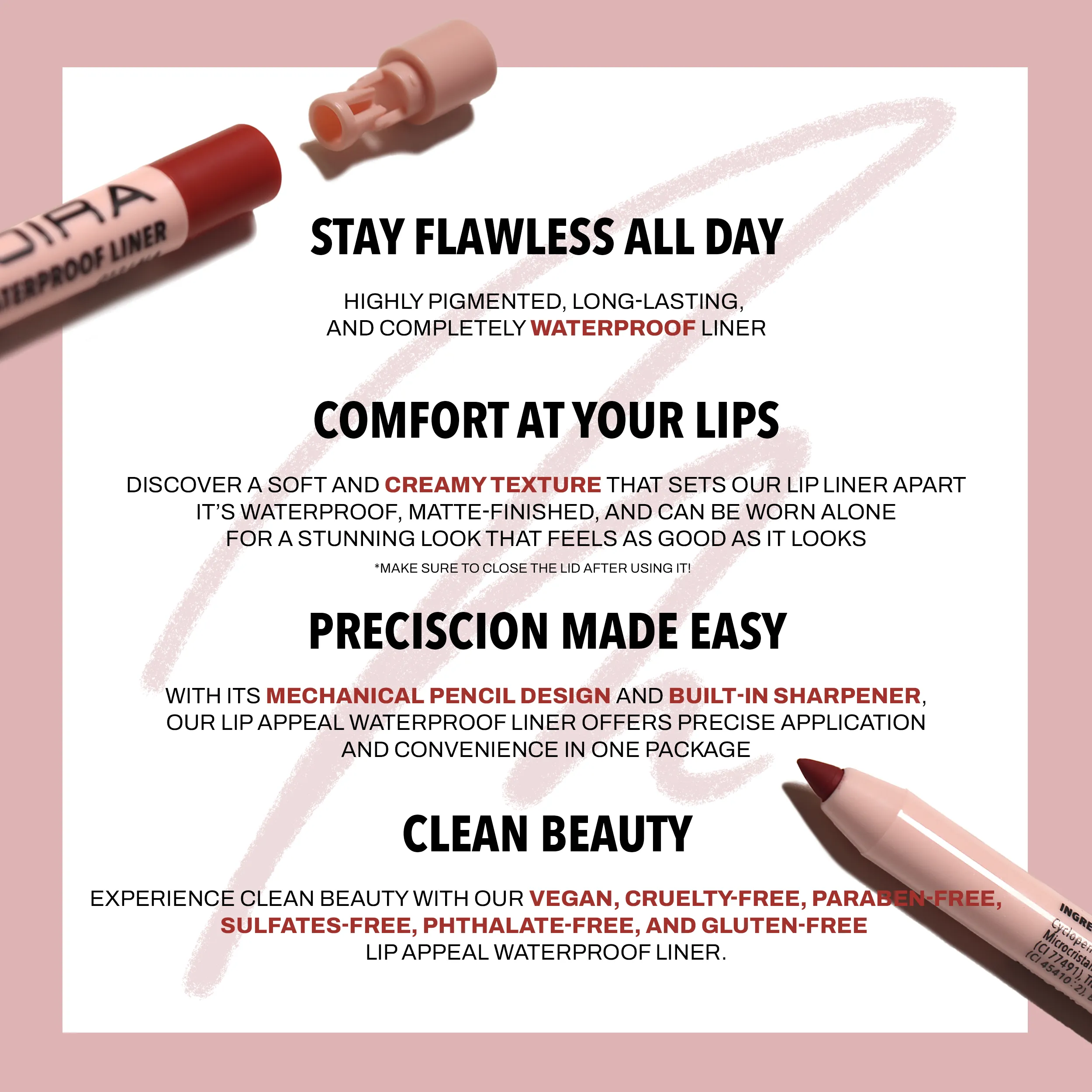 Lip Appeal Waterproof Liner (001, Fairytale)