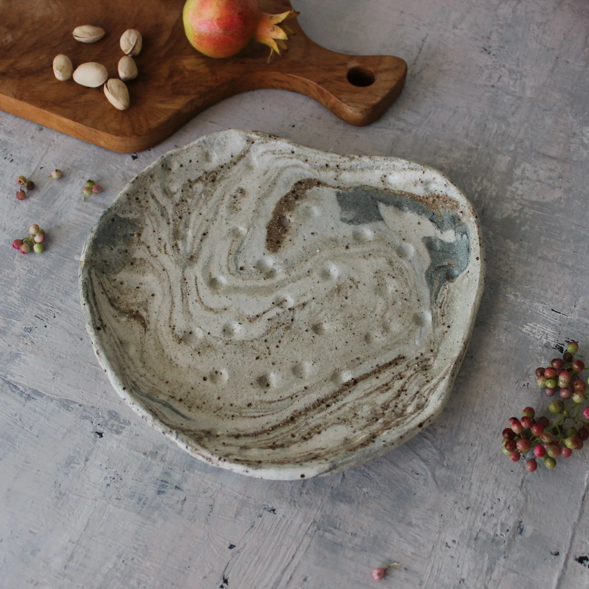 Marbled Ceramic Plates