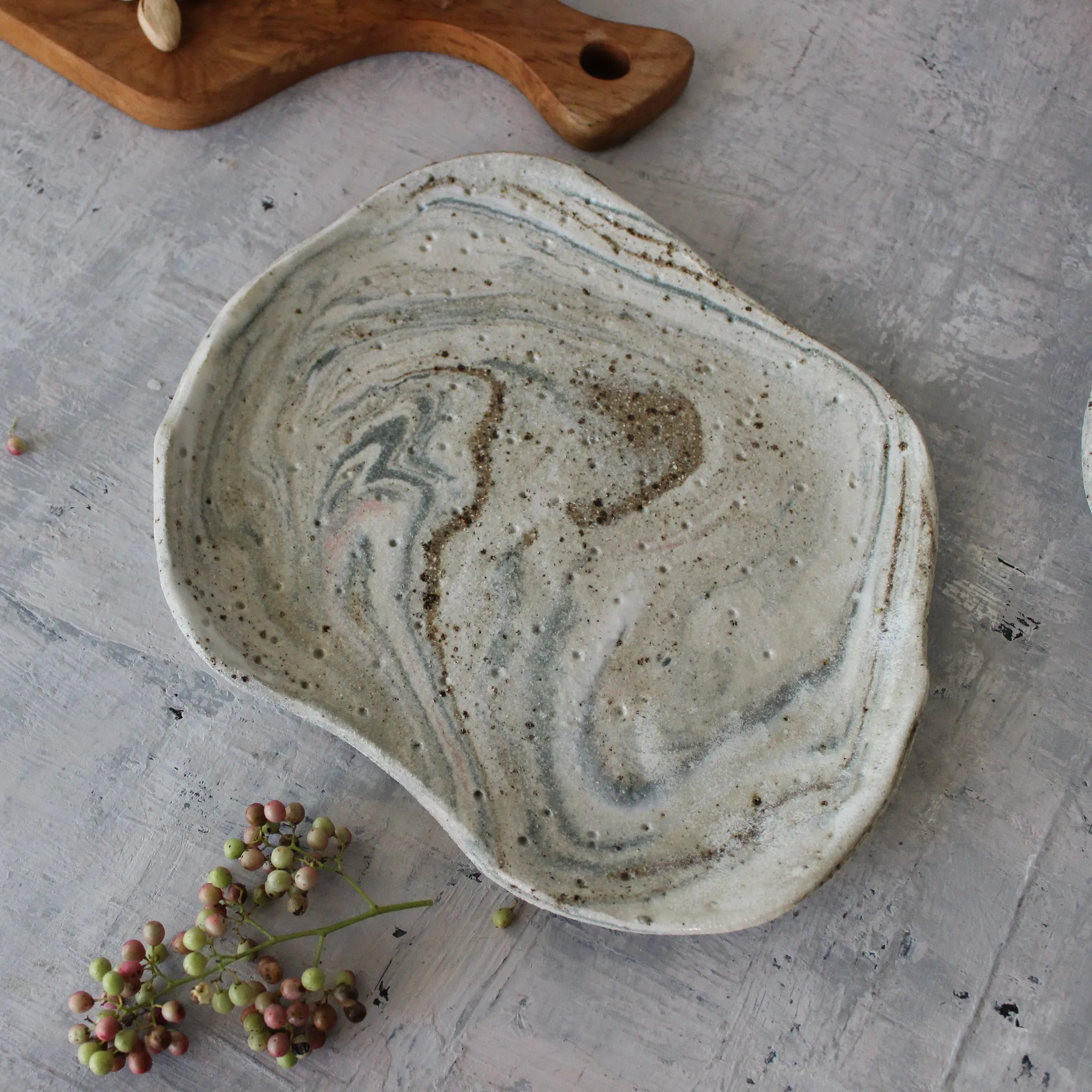 Marbled Ceramic Plates