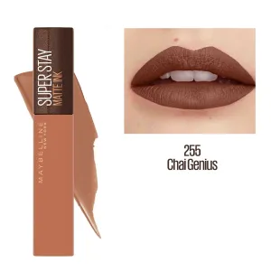 Maybelline Superstay Matte Ink Lipstick 255 Chai Genius