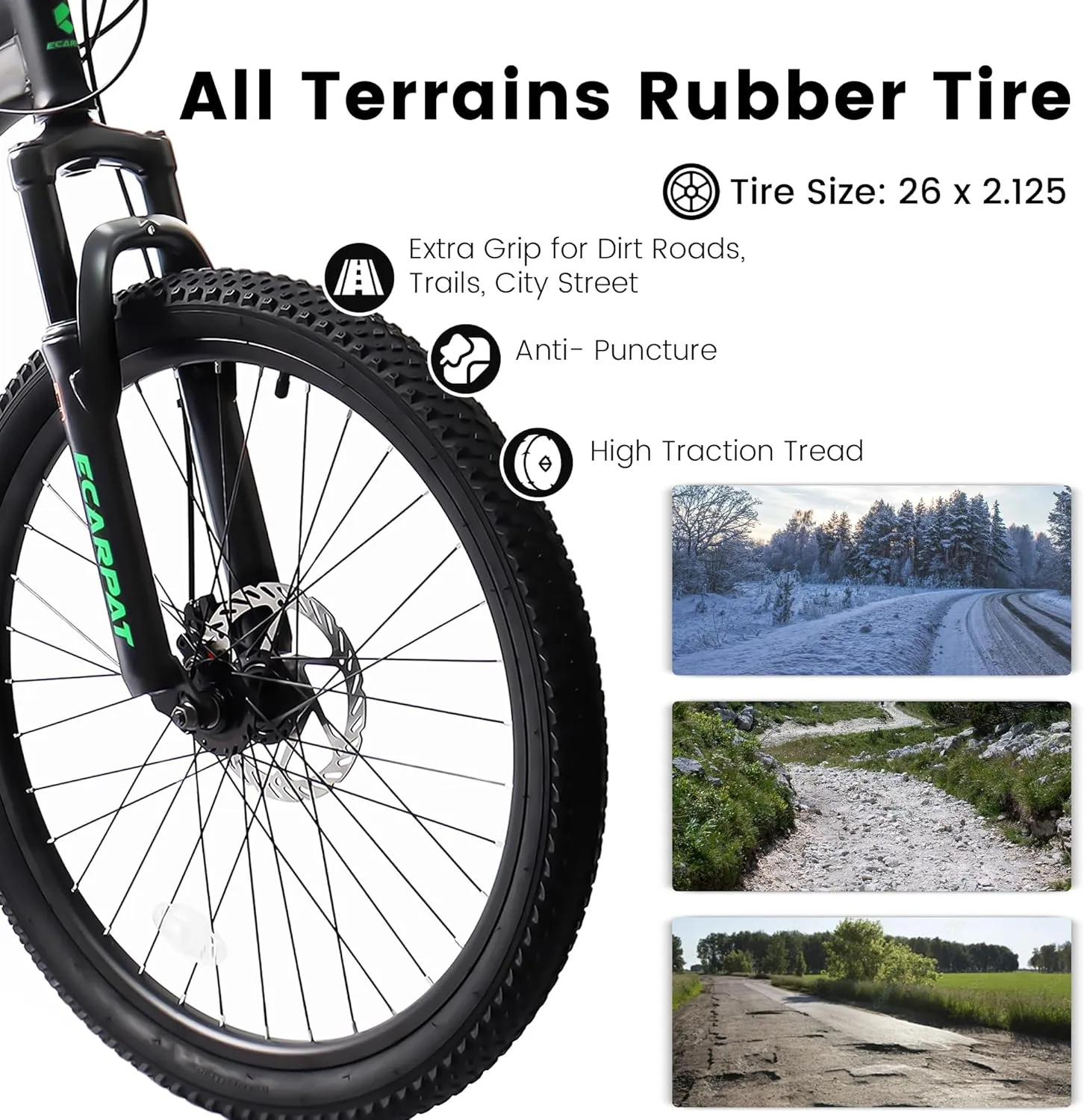 Mountain Bike 24 26 27.5 Inch Dual/Front Suspension Mens Womens Mountain Bike, 21 Speeds Dual Disc Brake, Carbon Steel Mountain Bike, Trail Beach Snow Commuter City Bikes, Birthday Gift Choice