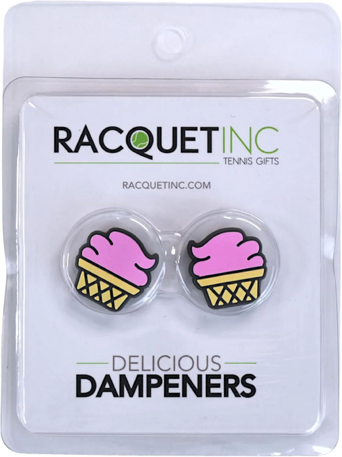 Racquet Inc. - Tennis Racket Vibration Dampeners - Shock Absorbing, Reduces String Vibration for Better Control & Comfort - Universal Fit for All Racquets - 2 Pack