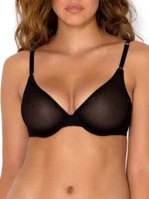 Smart & Sexy Sheer Mesh Demi Underwire Bra  Available in Single or 2-Pack, Flirty & Supportive