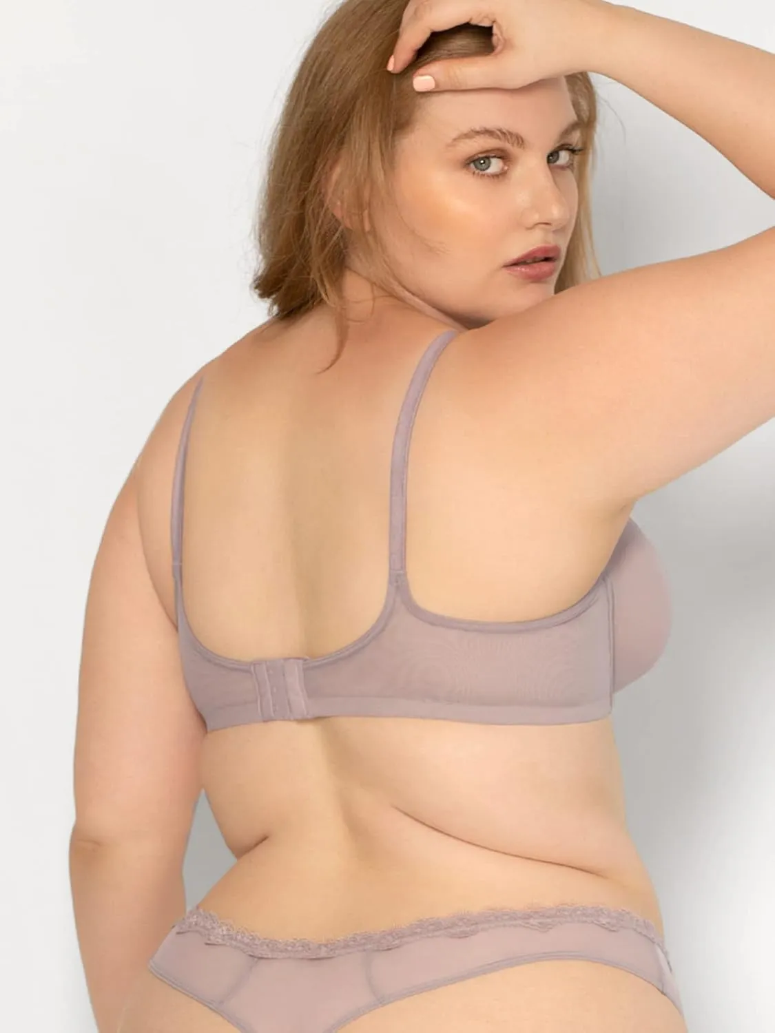 Smart & Sexy Sheer Mesh Demi Underwire Bra  Available in Single or 2-Pack, Flirty & Supportive