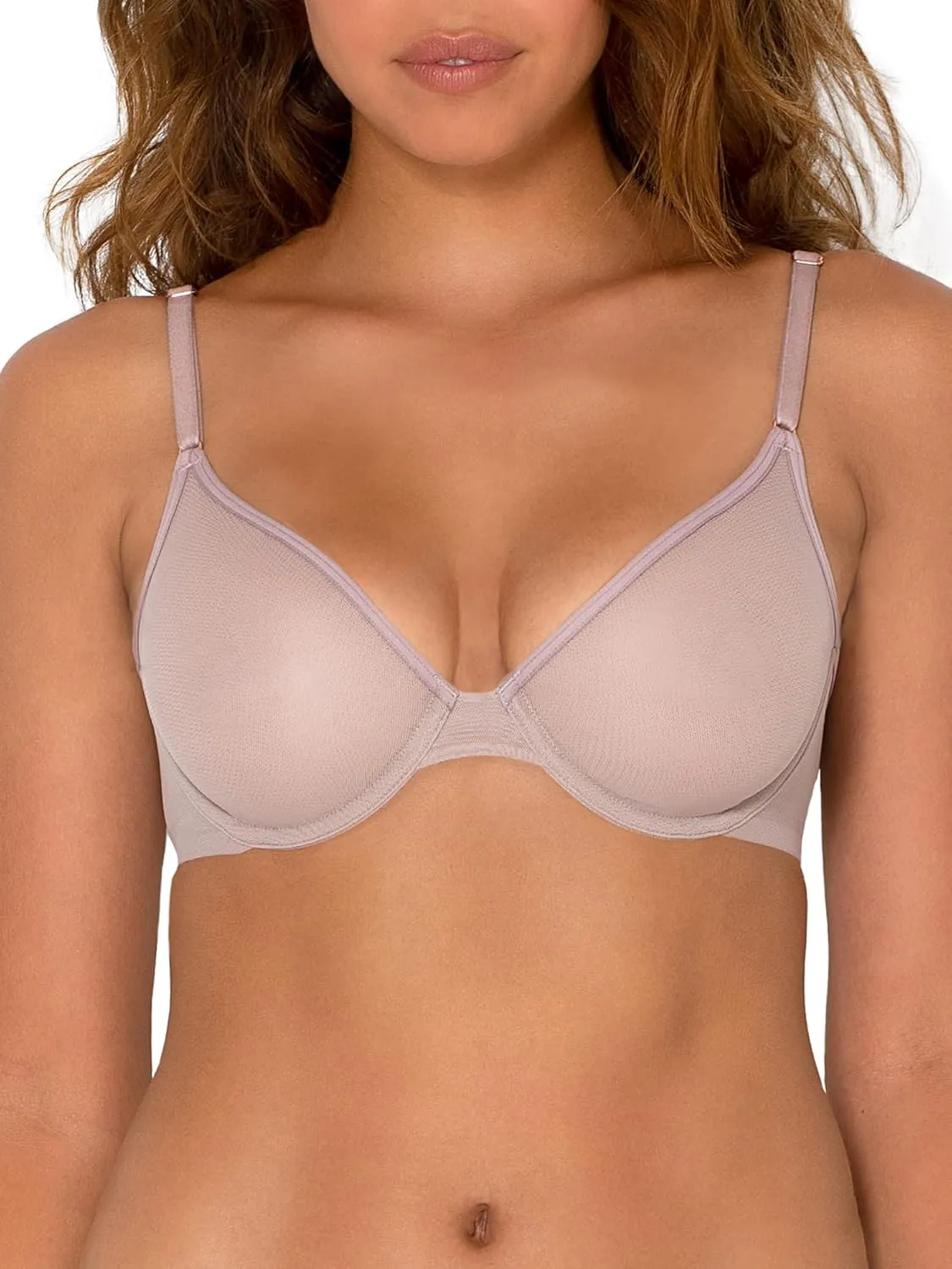 Smart & Sexy Sheer Mesh Demi Underwire Bra  Available in Single or 2-Pack, Flirty & Supportive