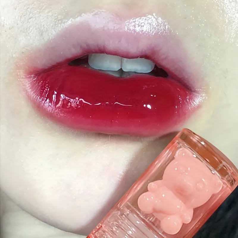 Sparkling Jelly Lips Longlasting Color  Cute Bear Design
