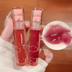 Sparkling Jelly Lips Longlasting Color  Cute Bear Design