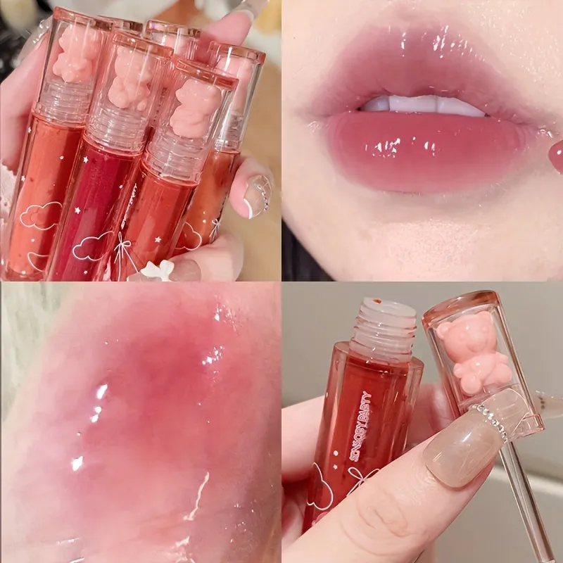 Sparkling Jelly Lips Longlasting Color  Cute Bear Design