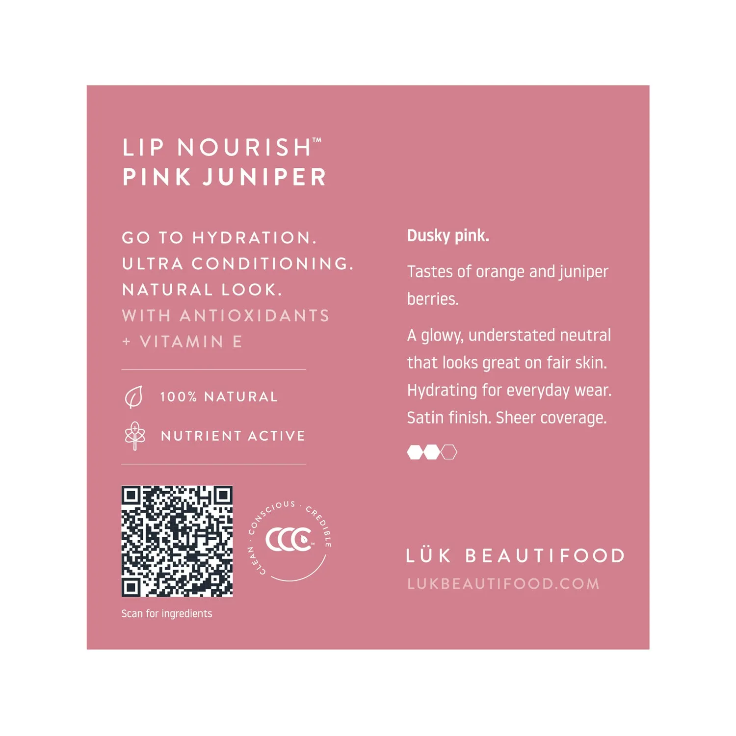 Tasting Pots: Sample Individual Lip Nourish™ Natural Lipstick Shades