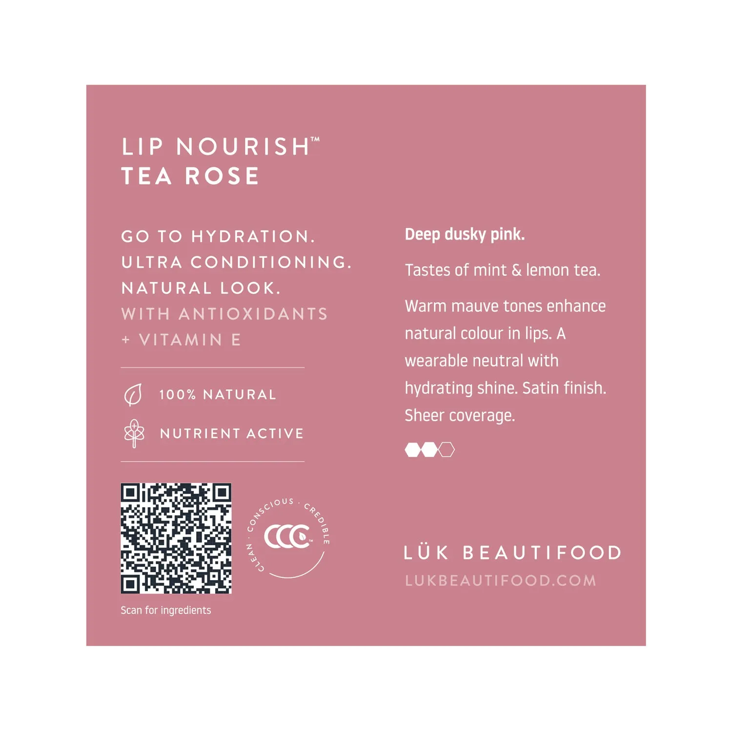 Tasting Pots: Sample Individual Lip Nourish™ Natural Lipstick Shades