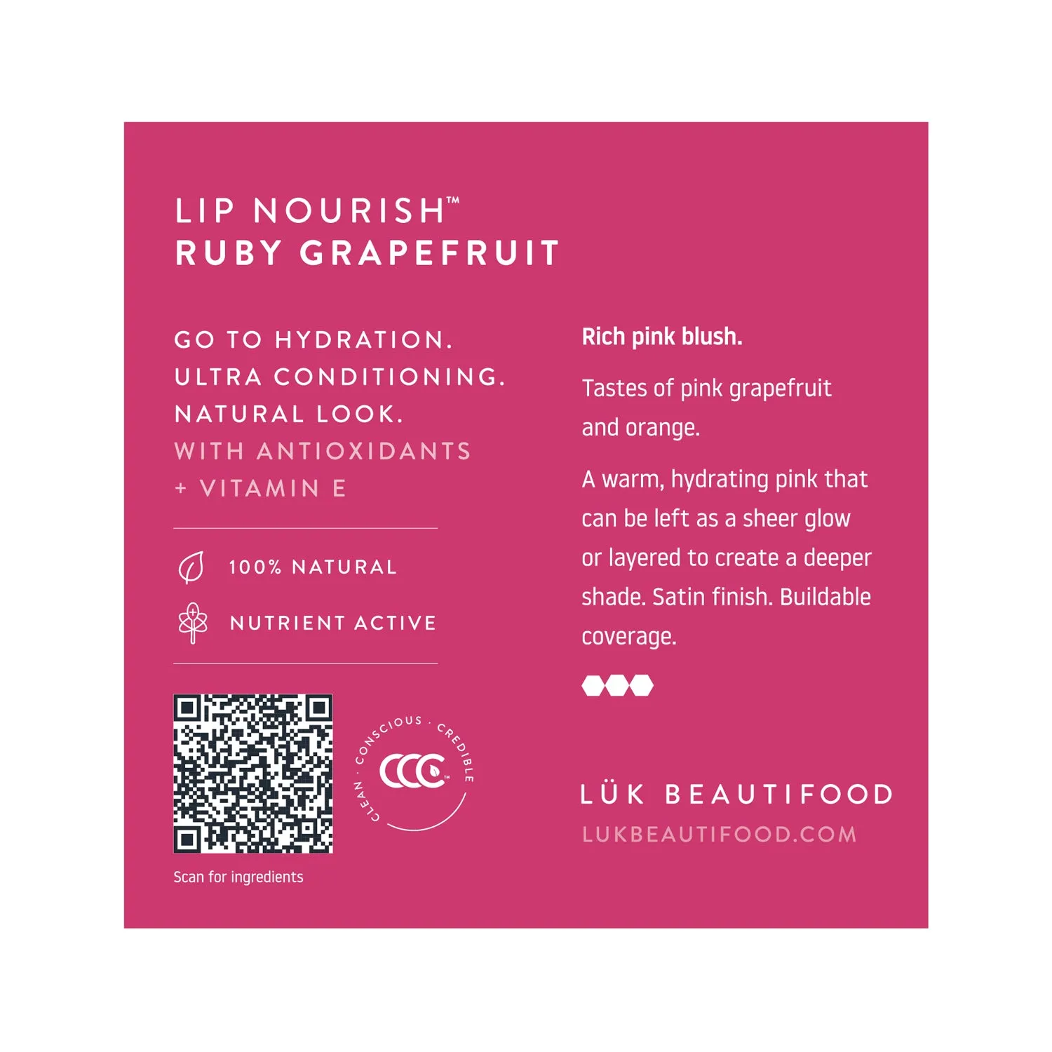 Tasting Pots: Sample Individual Lip Nourish™ Natural Lipstick Shades