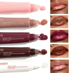 Toleet-Christmas/Thanksgiving Gift Winter Makeup Ideas 1pcs Soft Tube Mirror Lip Gloss Lip Oil Nude Brown Plumping Lip Gloss Moisturising Transparent Lipgloss Beauty Cosmetics Makeup