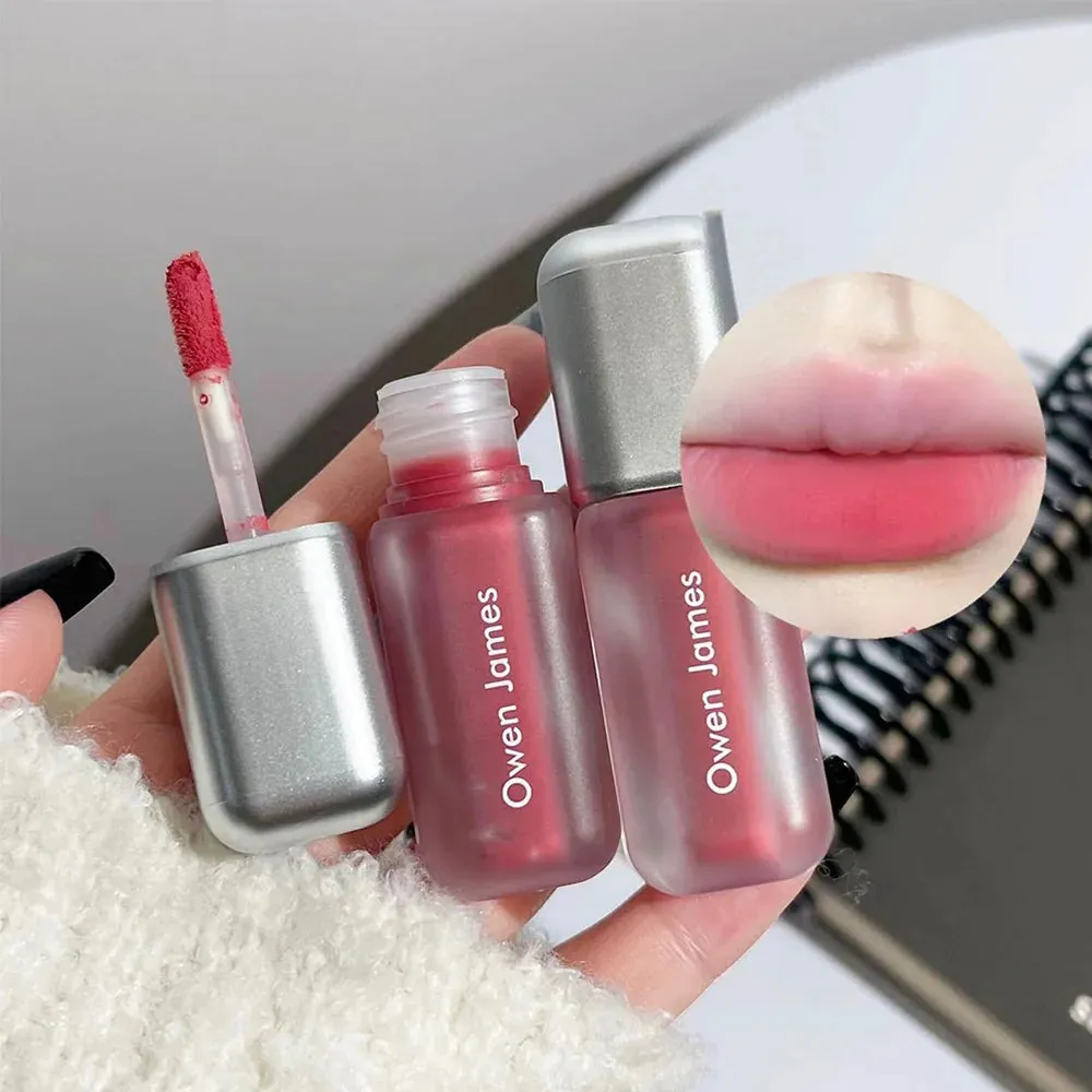 Toleet-Christmas/Thanksgiving Gift Winter Makeup Ideas 6 Color Brown Pink Lip Glaze Matte Liquid Lipstick Peach Pink Waterproof Velvet Nude Red Lip Mud Cheek Rouge Tint Cosmetics