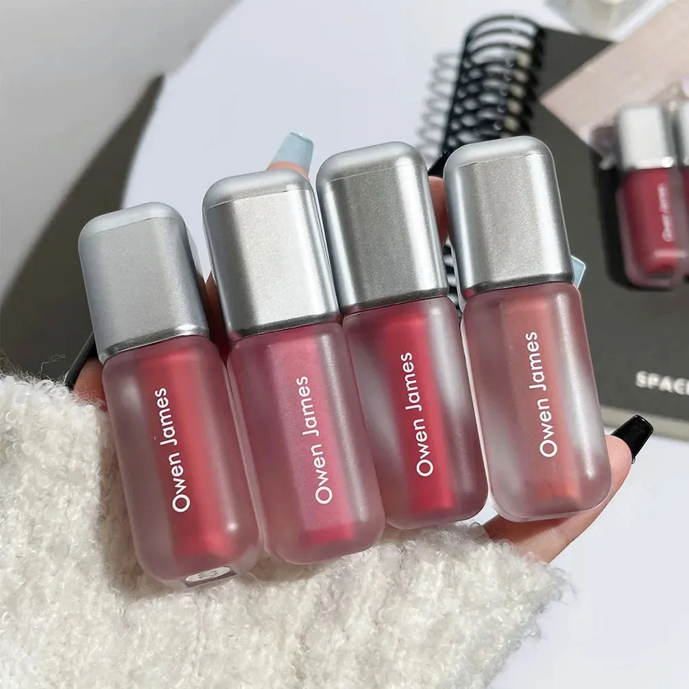 Toleet-Christmas/Thanksgiving Gift Winter Makeup Ideas 6 Color Brown Pink Lip Glaze Matte Liquid Lipstick Peach Pink Waterproof Velvet Nude Red Lip Mud Cheek Rouge Tint Cosmetics