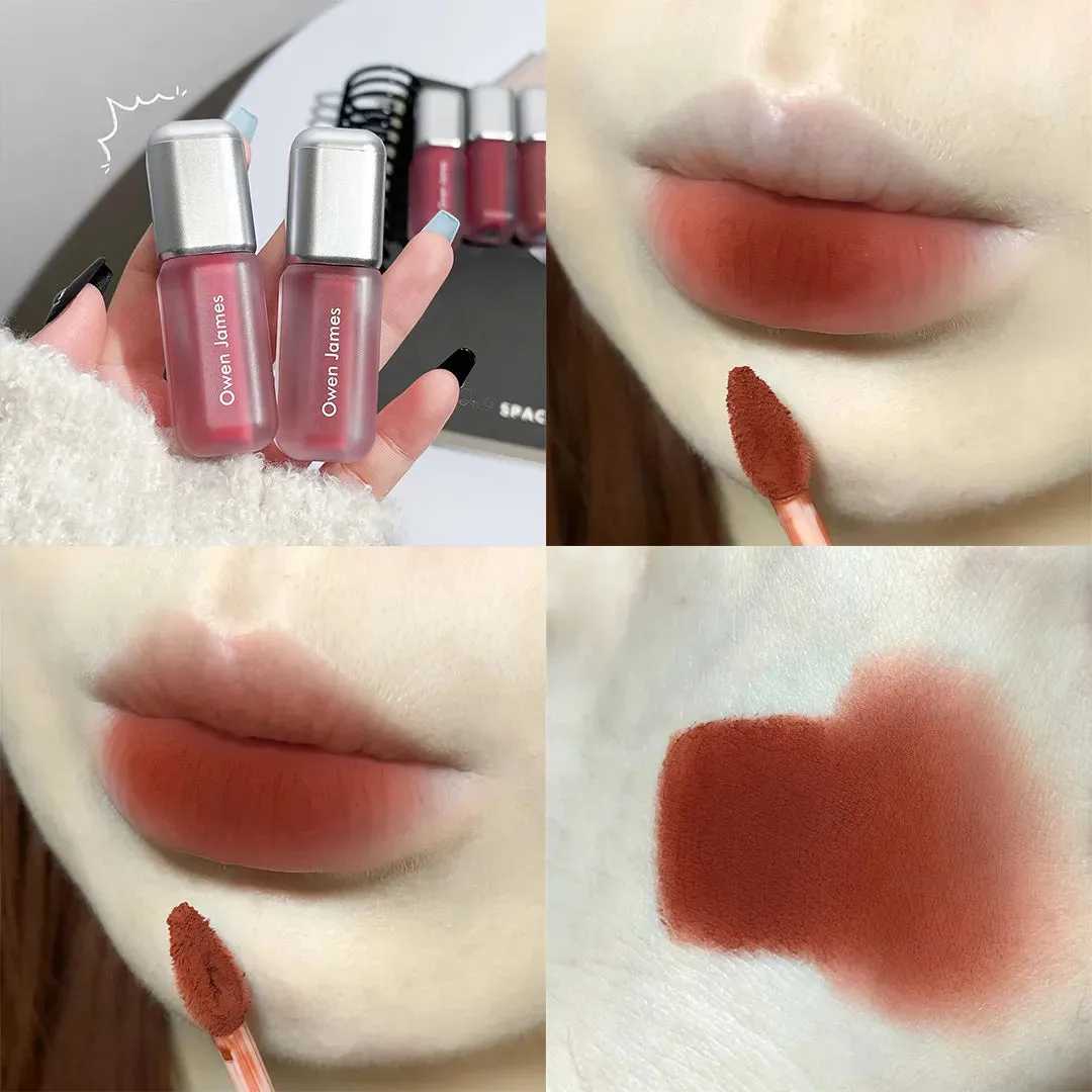 Toleet-Christmas/Thanksgiving Gift Winter Makeup Ideas 6 Color Brown Pink Lip Glaze Matte Liquid Lipstick Peach Pink Waterproof Velvet Nude Red Lip Mud Cheek Rouge Tint Cosmetics