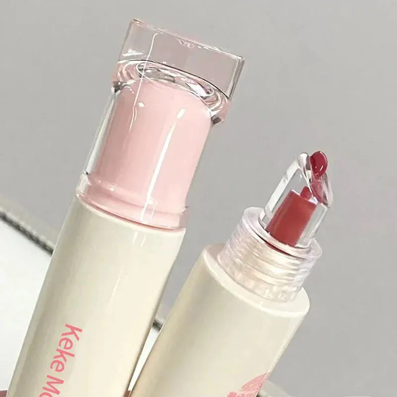 Toleet-Christmas/Thanksgiving Gift Winter Makeup Ideas Lip Essence Jelly Water Lip Gloss Clear Light Hydrating Lip Tint Mirror Glossy Lip Glaze Tube Moist Lip Stick Lip Care Cosmetics
