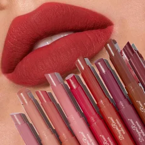 Toleet-Christmas/Thanksgiving Gift Winter Makeup Ideas Velvet Matte Lipstick Waterproof 12 Colors Lipgloss Beauty Cosmetics Lip Glaze Lipstick Pen Soft Mist Lipstick Lips Makeup