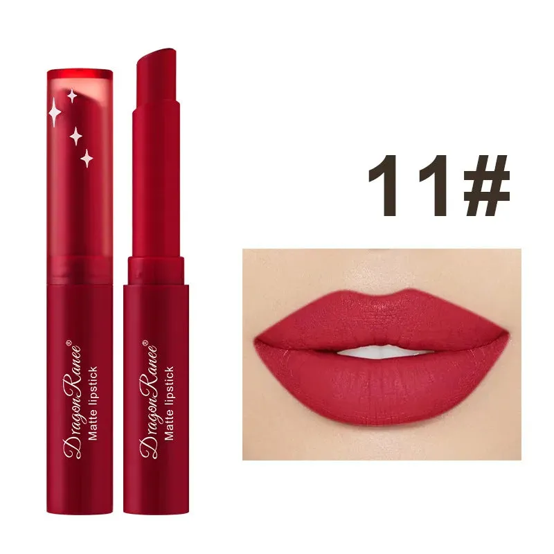 Toleet-Christmas/Thanksgiving Gift Winter Makeup Ideas Velvet Matte Lipstick Waterproof 12 Colors Lipgloss Beauty Cosmetics Lip Glaze Lipstick Pen Soft Mist Lipstick Lips Makeup