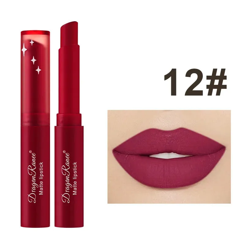 Toleet-Christmas/Thanksgiving Gift Winter Makeup Ideas Velvet Matte Lipstick Waterproof 12 Colors Lipgloss Beauty Cosmetics Lip Glaze Lipstick Pen Soft Mist Lipstick Lips Makeup