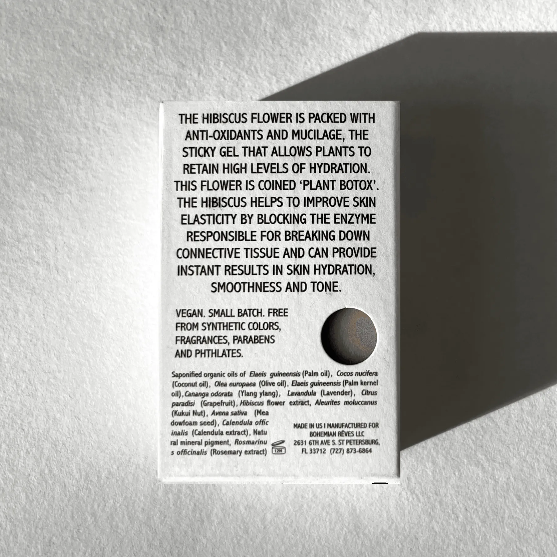 'Tox' Hibiscus Contouring Facial Cleansing Bar