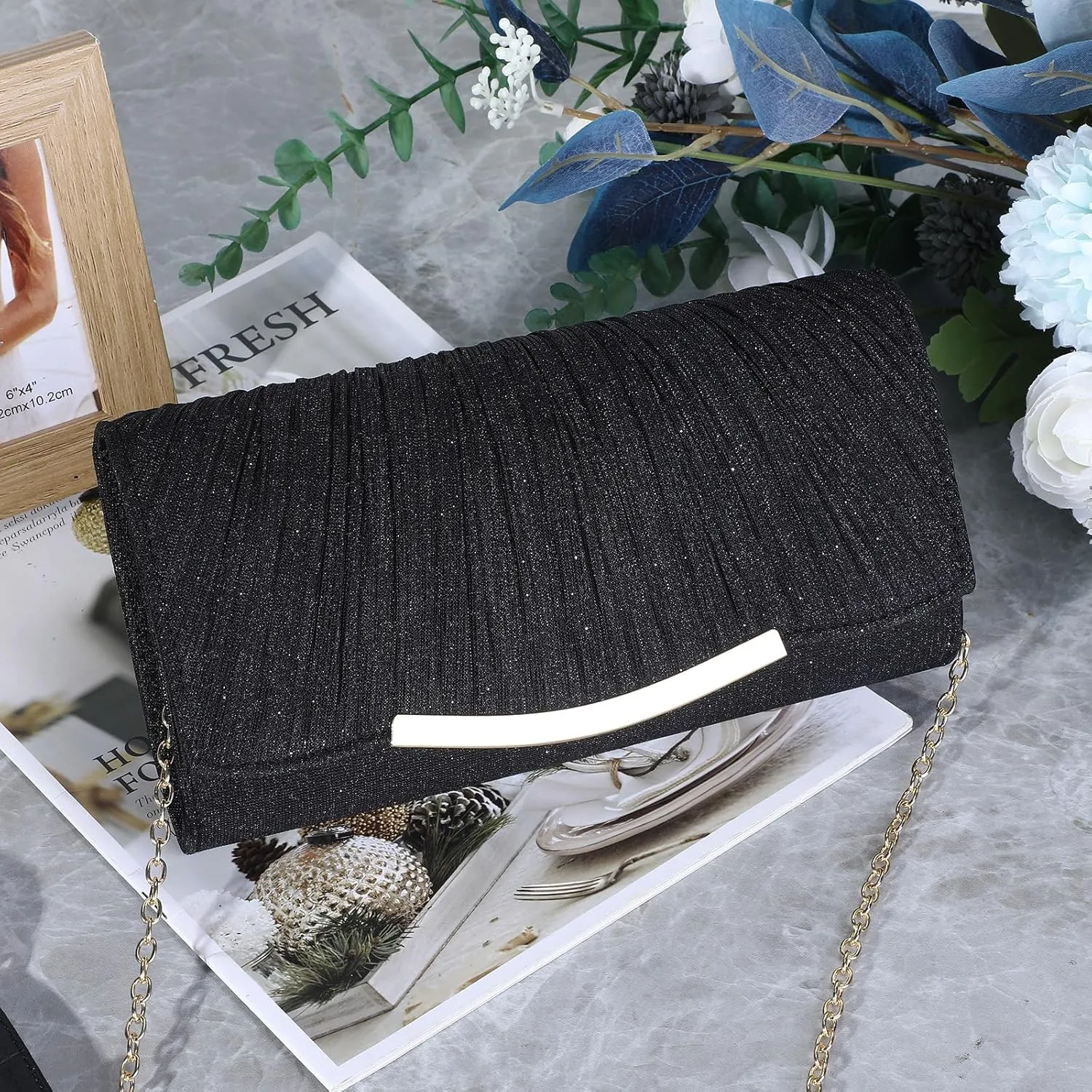 UBAYMAX Evening Bag Clutch Purses for Women Lady Girl Handbags Crossbody Bag Wedding Bag for Prom Party Wedding Engagement