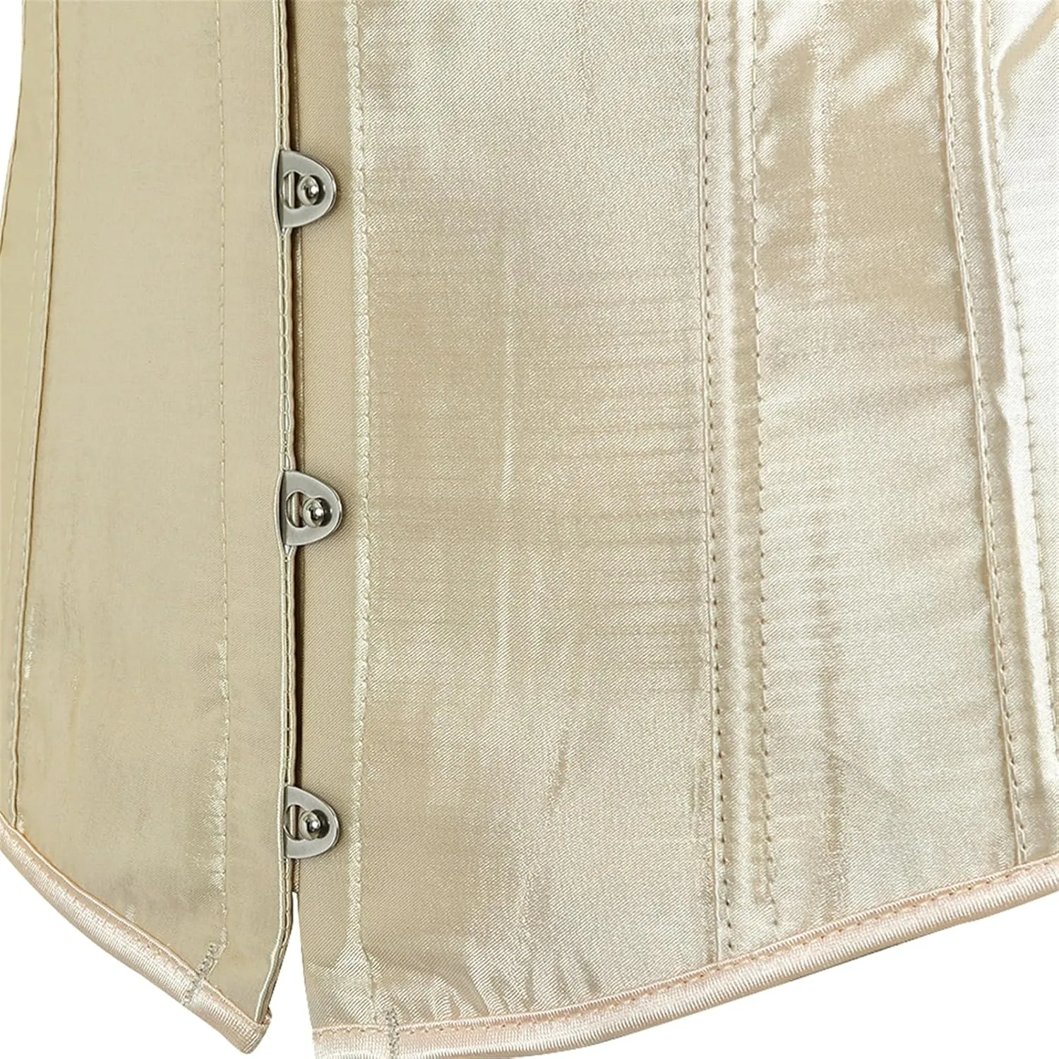 Zhitunemi Women's Satin Underbust Corset Bustier Waist Training Cincher Plus Size Corsets